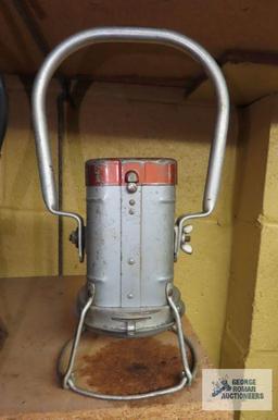 electric railroad lanterns and kerosene lantern