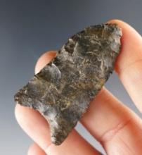 Classic styled 2" Paleo Point found in Northeastern Indiana.  Coshocton flint.