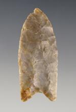 2 5/16" Paleo Fluted Clovis found near the Black Fork River in Loudonville, Ashland Co., Ohio.