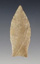 Thin 1 15/16" Lanceolate made from Flint Ridge Flint. Found in Whitley Co., Indiana.