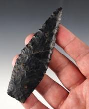 4 1/8" Lanceolate made from Zaleski Chert. Found in Paulding, Ohio. Comes with a Dickey COA.