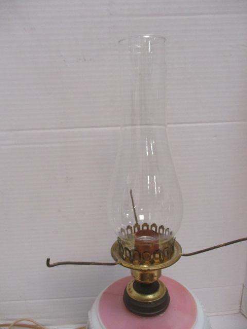 Electric Gone With the Wind Style Parlor Lamp