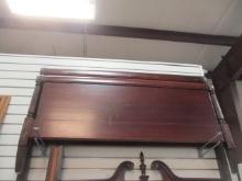 Vintage Mahogany Full Size Bed with Wood Rails