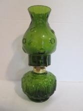 P&A Avocado Green Moon & Star Oil Lamp