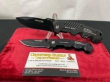 Pair of Cold Steel 2017 Knives, Black Sable w/ 7CR17 Steel, Folding Pocket Knives