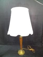 Vintage MCM Oak Table Lamp