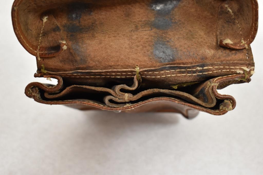 Two East German HK Leather Pouches