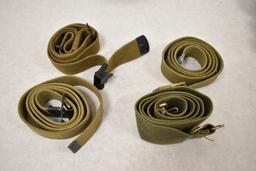 Mixed Military Slings, Belts,and Buckles