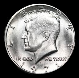 1971-d Kennedy Half Dollar 50c Grades GEM++ Unc