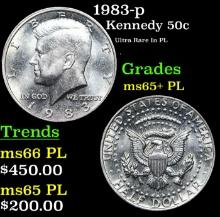 1983-p Kennedy Half Dollar 50c Grades GEM+ PL