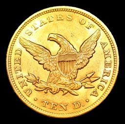 ***Auction Highlight*** 1849-p Gold Liberty Eagle Near Top Pop! $10 Graded ms63 By SEGS (fc)
