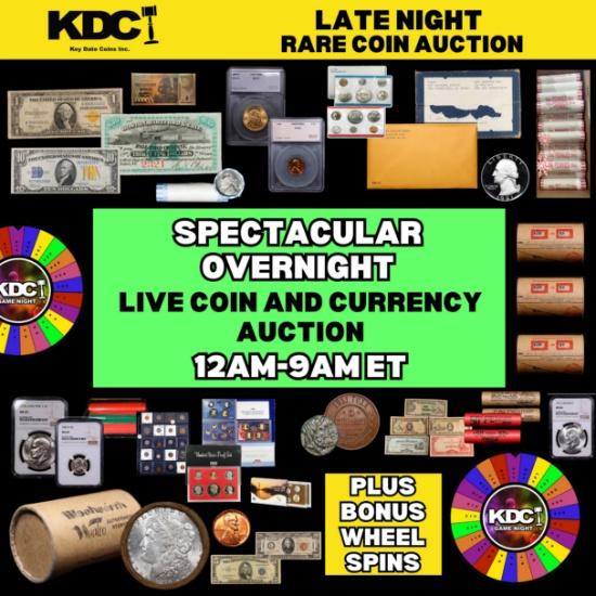 LATE NIGHT! Key Date Rare Coin Auction 18.5 ON