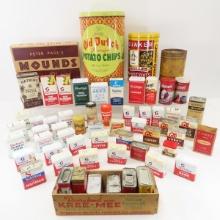 Antique Spice & Other Food & Cocoa Tins & Bottles
