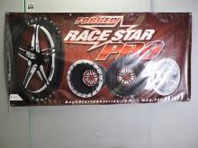 RaceStar Wheels Banner - 6 ft x 3 ft