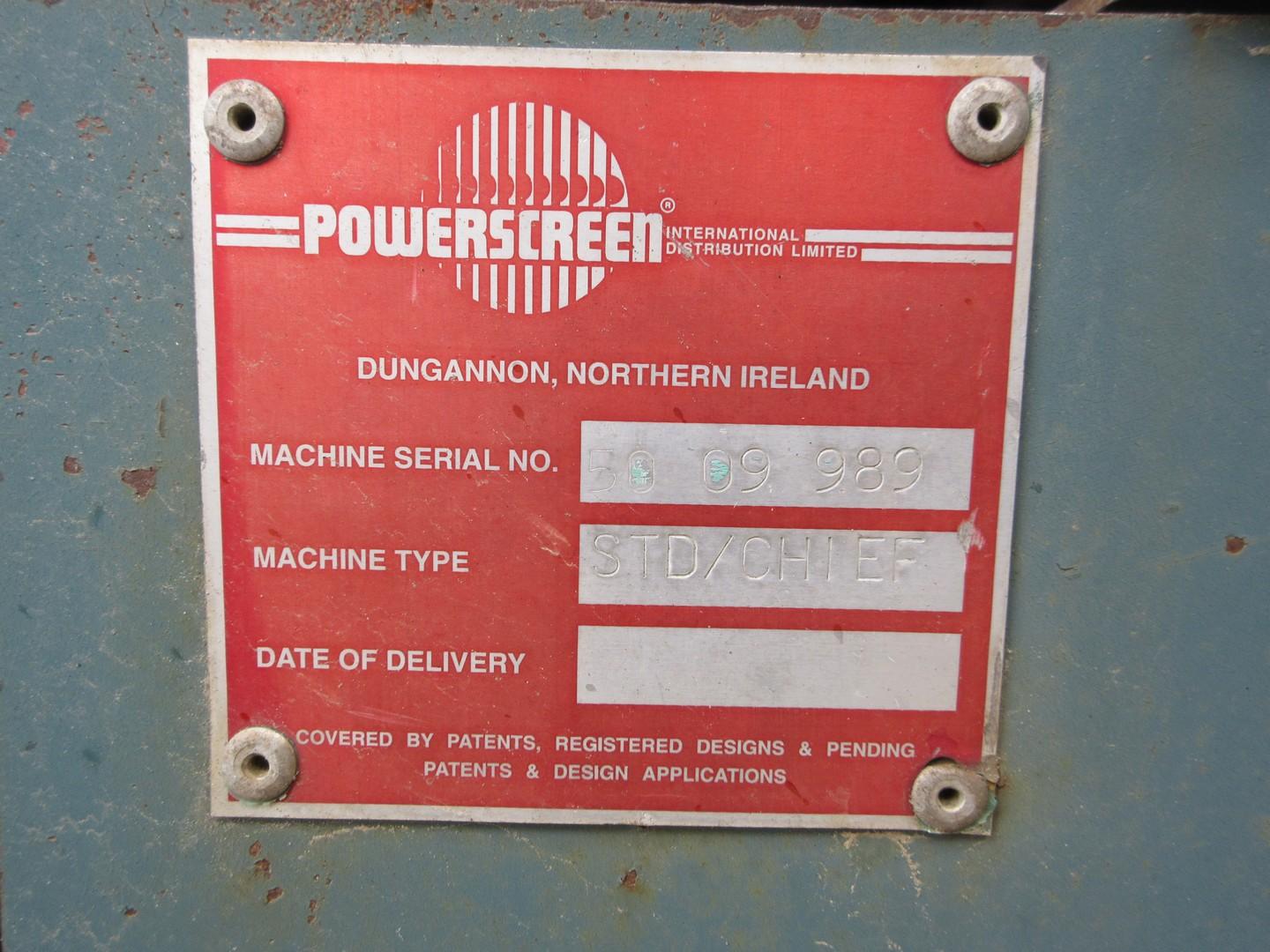 1996 Powerscreen Chieftain Screening Plant