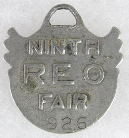 Antique 1926 REO Oldsmobile "Ninth Fair" Watch Fob