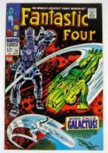 Fantastic Four #74 (1968) Silver Age Classic Galactus & Surfer Cover