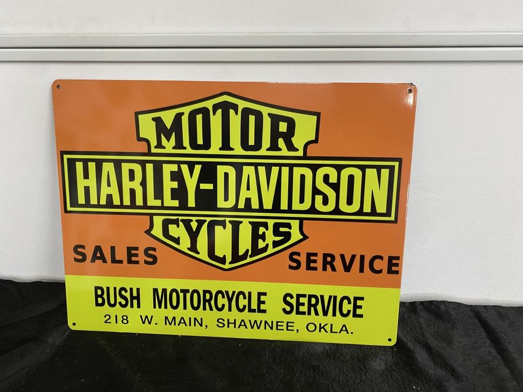 Harley Davidson printed new vinyl  18x24