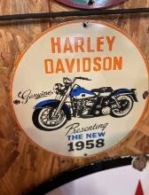 Harley Davidson 11 3/4" SSP dated 1958