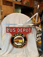 Bus Depot DSP w/ scroll 25x25 sign