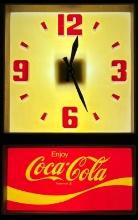 Coca-Cola lightup clock 12Lx20Hx4W