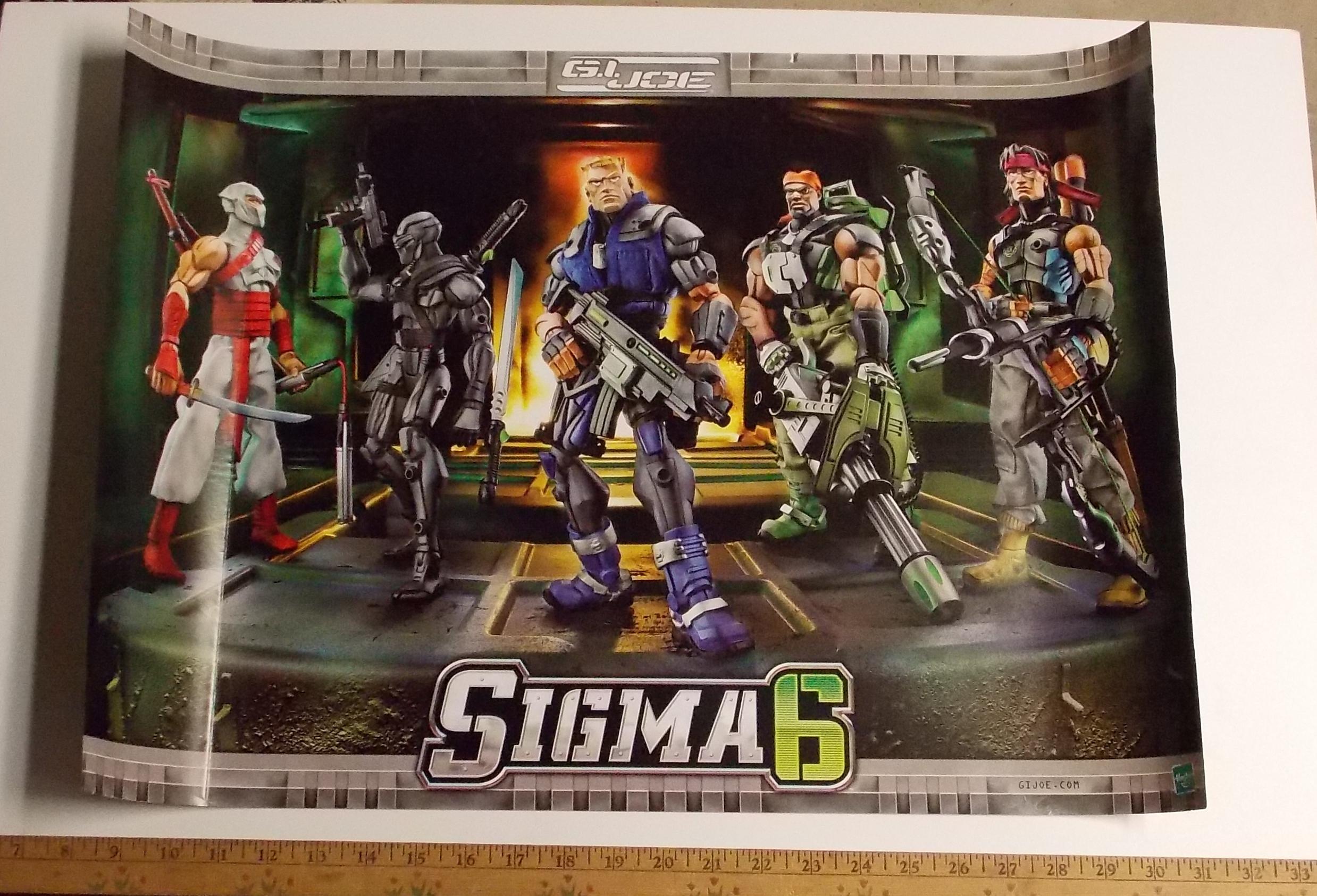 G.I. Joe Sigma Six 2005  24" X 17" Exclusive Promo Poster