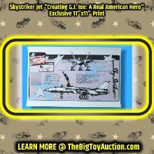 Skystriker Jet "Creating G.I. Joe: A Real American Hero" Exclusive 17"x11" Print