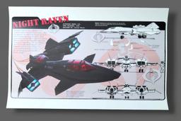 Cobra Night Raven Jet "Creating G.I. Joe: A Real American Hero" Exclusive 17"x11" Print