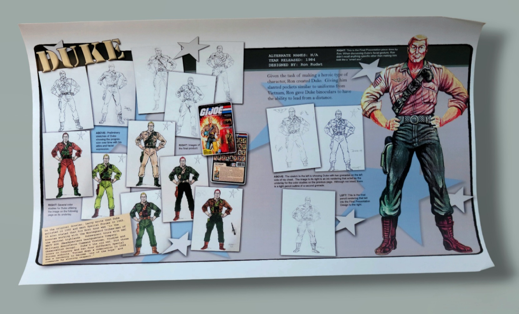 Duke "Creating G.I. Joe: A Real American Hero" Exclusive 17"x11" Print