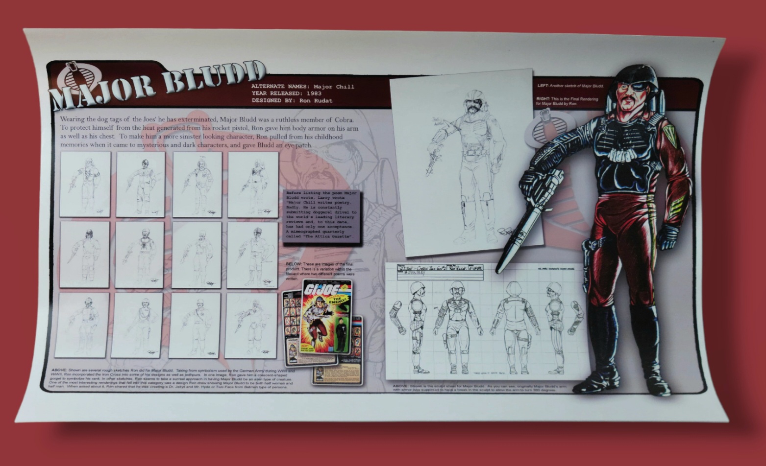 Major Bludd "Creating G.I. Joe: A Real American Hero" Exclusive 17"x11" Print