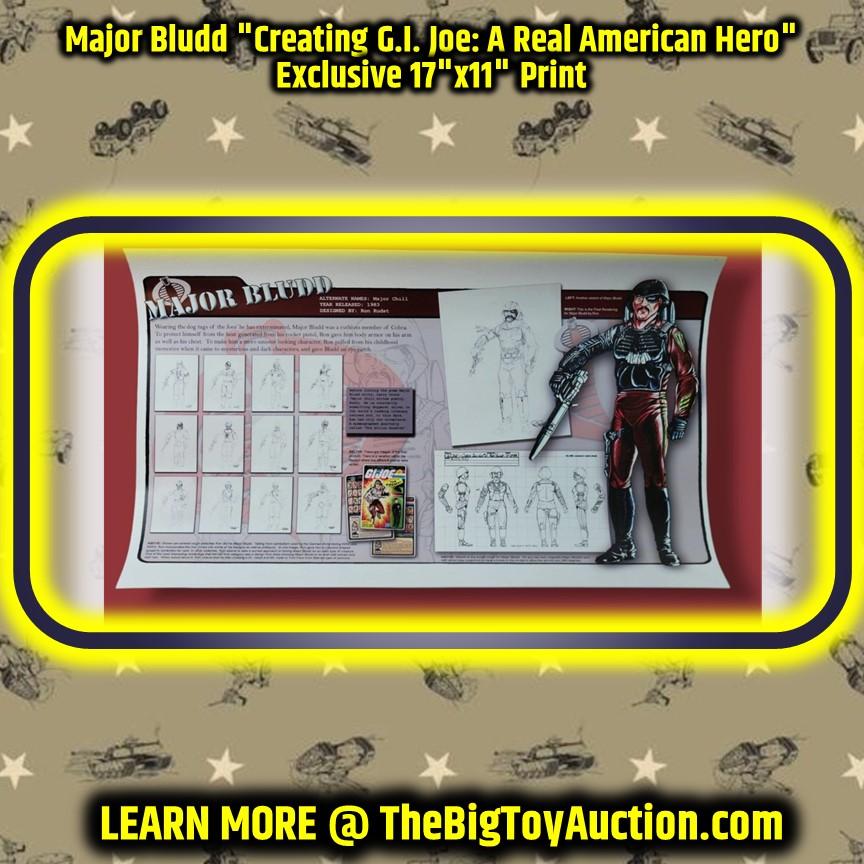 Major Bludd "Creating G.I. Joe: A Real American Hero" Exclusive 17"x11" Print