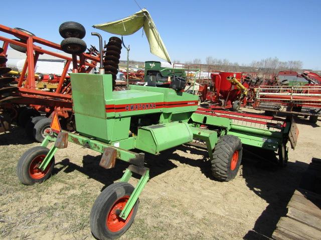 1708. 210-1196, OWATONNA COMMANDER 160 14 FT. SWATHER WITH CONDITIONER, TAX