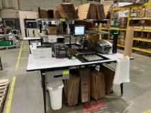 Shipping Station - Table, rack, mat, and supplies and materials