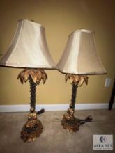 Set of Palm Tree Decorative Lamps