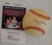 Larry Anderson Autographed Signed ROMLB Baseball JSA COA ONL Coleman Phillies MLB Announcer