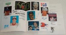 6x Vintage 1/1 Autographed Group Signed 1979 Pete Ward Baseball Program JSA Chicken Dale Murphy