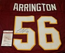 Autographed Signed NFL Football Jersey Lavar Arrington Redskins XL Custom JSA Stitched Penn State