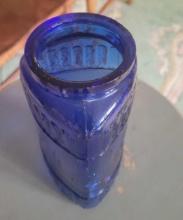 Blue Triangular Jar $1 STS
