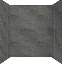 CRAFT + MAIN Jet Coat 60 in. L x 32 in. W x78 in. H 5-Piece Glue Up Alcove Shower Surround in Slate,