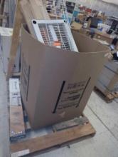 Large Box Lot of Assorted Items Including Universal Replacement Cast Iron Burner, White Cordless