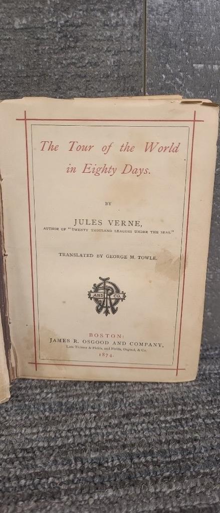 THE TOUR OF THE WORLD IN 80 DAYS 1873 EDITION