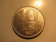 Foreign Coins: Communist Hungary 1972 10 Forint