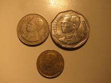 Foreign Coins: 3x Thailand coins