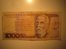 Foreign Currency: Brazil 1,000 Cruzados
