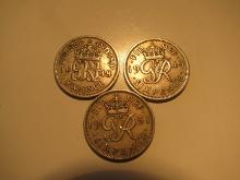 Foreign Coins: 1948, 49& 51 Great Britain 6 Pences