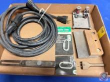 Heavy Duty Extension Cords, Quick Links, Vintage Ash Tray, Sliding Bevel T-Square, Vintage Scraper,
