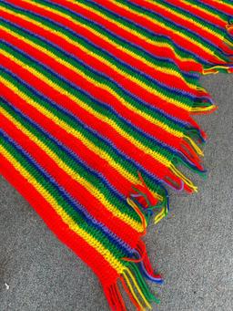 Vintage Rainbow Afghan