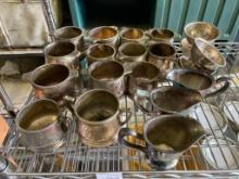 Lot of Misc Vintage Seville International Silver Soldered Bowls and More for King Cole Restaurant