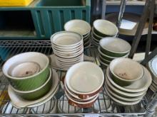 Group Lot of Hall Stoneware Bowls and More from King Cole Restaurant