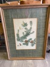 Framed Pinetree Branch Print